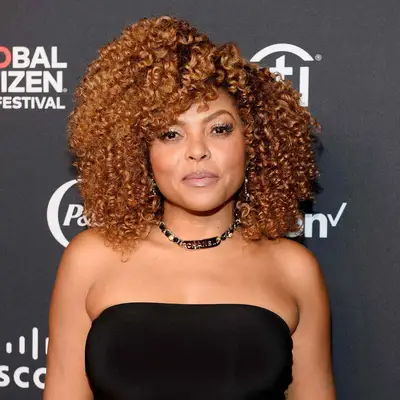 Taraji P Henson wearing copper curls