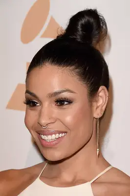 Jordin Sparks with a topknot