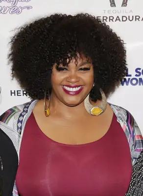 Jill Scott with voluminous curls
