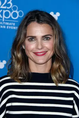 Keri Russell tousled shoulder-length hair