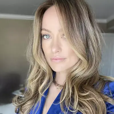 Olivia Wilde with face-framing blonde streaks