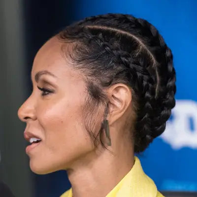  Jada Pinkett Smith wearing a goddess braids updo at the SiriusXM