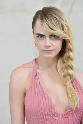 Cara Delevingne with blonde ombre 