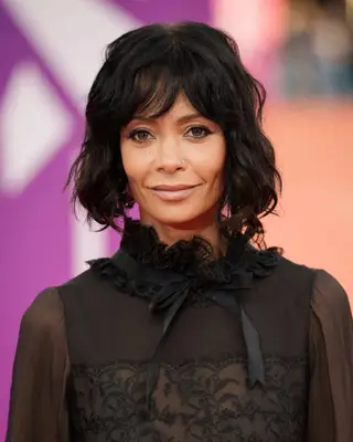 Thandie Newton with a dark brown bob 