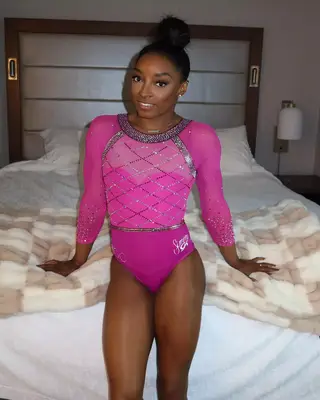 Simone Biles in pink