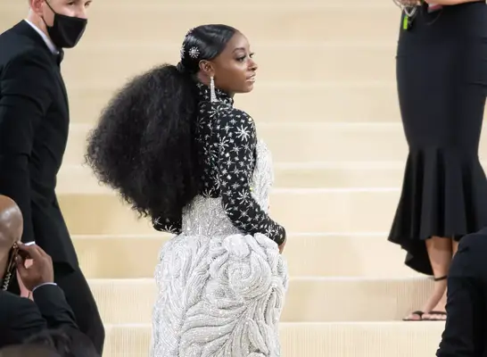 Simone Biles at the Met Gala. 