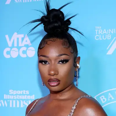 HOLLYWOOD, FLORIDA - JULY 23: Megan Thee Stallion attends the Sports Illustrated Swimsuit celebration of the launch of the 2021 Issue at Seminole Hard Rock Hotel & Casino on July 23, 2021 in Hollywood, Florida. (Photo by Rodrigo Varela/Getty Images for Sports Illustrated Swimsuit)