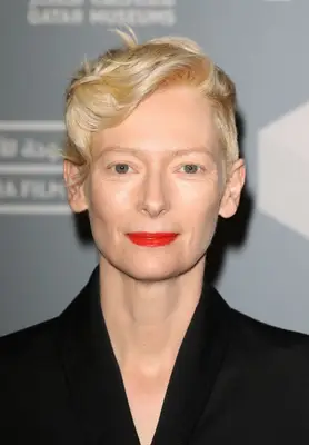 Tilda Swinton pixie with side-swept wavy bang