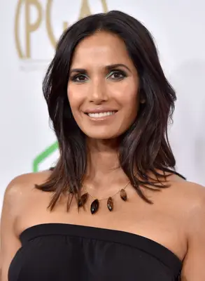 Padma Lakshmi mid-length cut with long layers