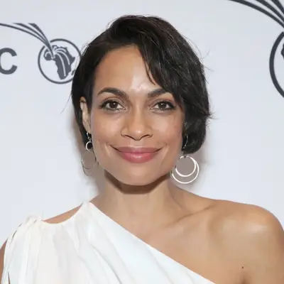 rosario dawson square face shape hair side part