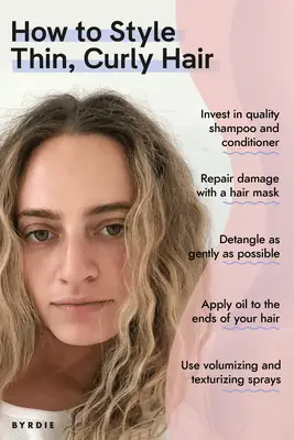 how to care for thin, curly hair