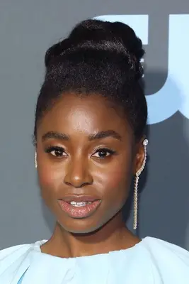 Kirby Howell-Baptiste with a simple high bun at the 2019 Critics