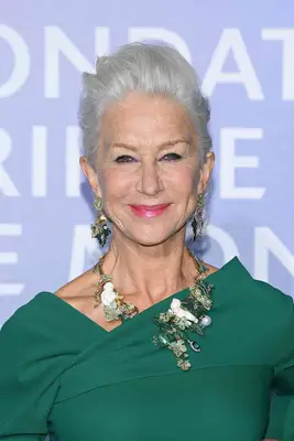 Helen Mirren with a voluminous updo at the 2020 Monte-Carlo Gala