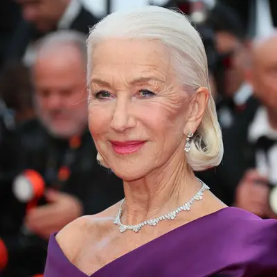 Helen Mirren in a short blonde 