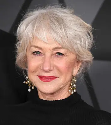 Helen Mirren in short wispy waves at the 2017 Governors Awards in Hollywood, California