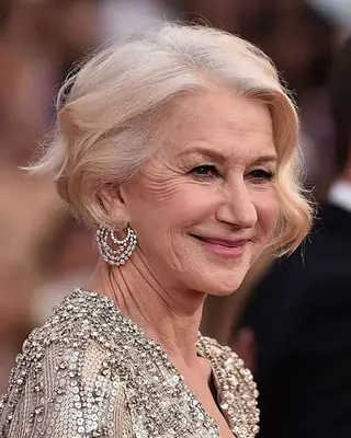 Helen Mirren in a wavy bob at the 2106 Screen Actors Guild Awards in Los Angeles
