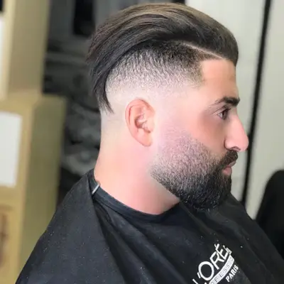 Comb over with long hair