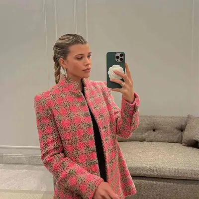 sofia richie with a ponytail braid