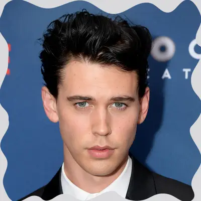Austin Butler with a quiff haircut