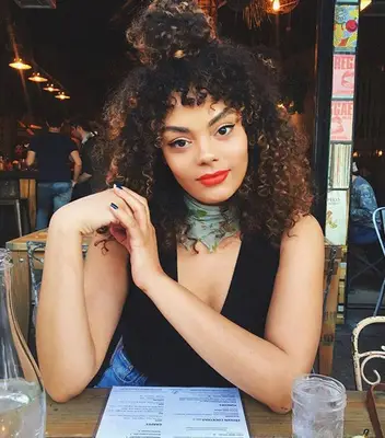 lowlights for brown hair: curls