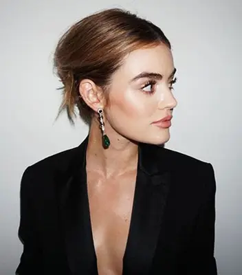 lowlights for brown hair: lucy hale