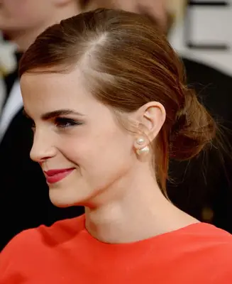 emma watson chignon