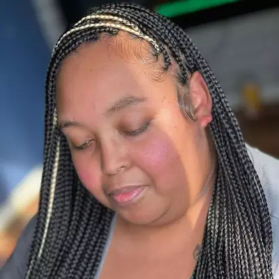 Peekaboo braid highlight