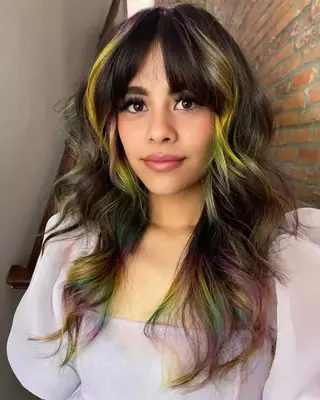 Mermaid peekaboo highlights