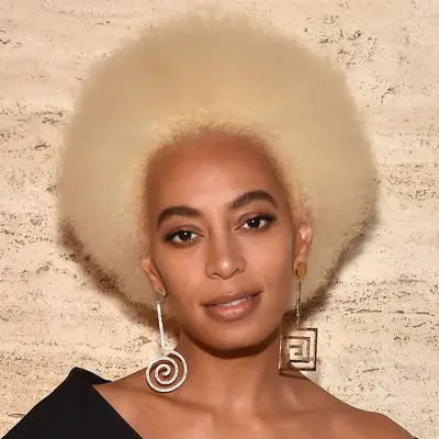 White Blonde Hair on Solange Knowles