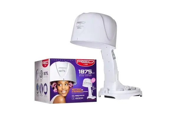 Red by Kiss 1875 Watt Ceramic Tourmaline Salon Bonnet Hair Dryer