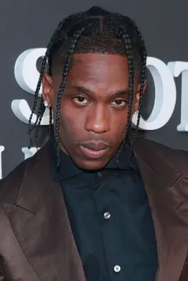 Travis Scott with braids on the red carpet