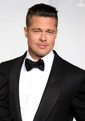 Brad Pitt with a low fade hairstyle on the red carpet