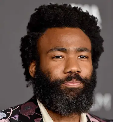 Donald Glover with natural hair at the 2019 LACMA Art + Film Gala