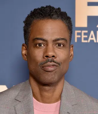 Chris Rock grown-out fade and mustache
