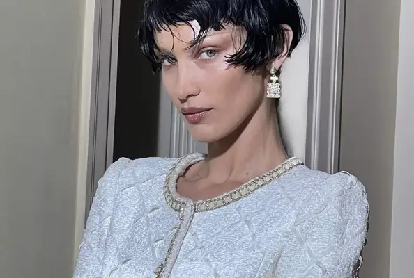 Bella Hadid with french bob