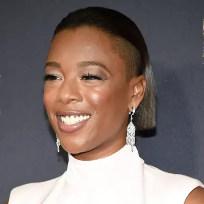 Samira Wiley with sleek bob and buzzed sides