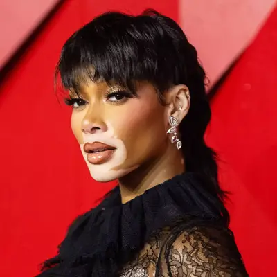 Winnie Harlow with wolf cut at The Fashion Awards 2023