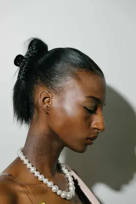 model at Sandy Liang