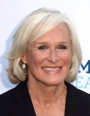 Glenn Close with a layered bob