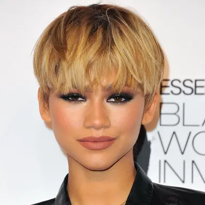 Short Hairstyles for Black Hair Textured Bowl Cut Zendaya