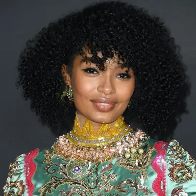 Short Hairstyles for Black Hair Curly Fringed Bob Yara Shahidi