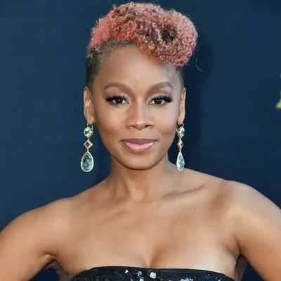 Short Hairstyles for Black Hair Pink Curls Anika Noni Rose