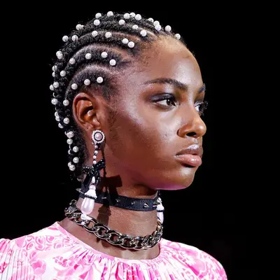 Short Hairstyles for Black Hair Pearl Cornrows