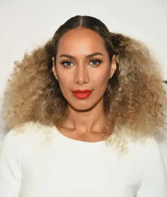 Leona Lewis with a curly half-half hairstyle at the 2018 DVF Awards in New York City