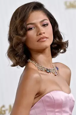 Zendaya with Marilyn Monroe-style curls