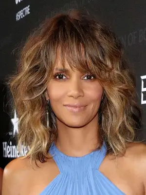 Halle Berry with short waves