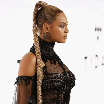 Long Braided Ponytail on Beyonce
