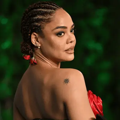 Tessa Thompson attends the 2023 Vanity Fair Oscar Party