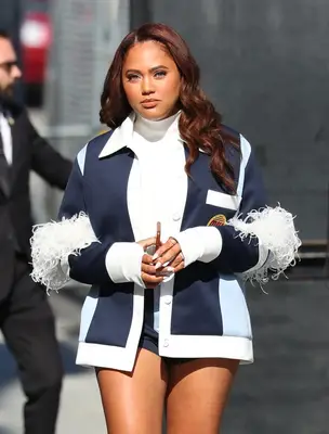Ayesha Curry with rich copper hair in Los Angeles in 2019