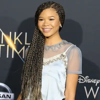 Storm Reid wearing Senegalese Twists Hip Length